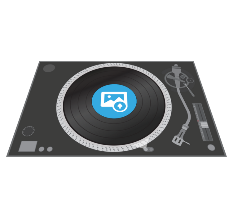 Vinyl disk tilpasses foto original placemat - Tenstickers