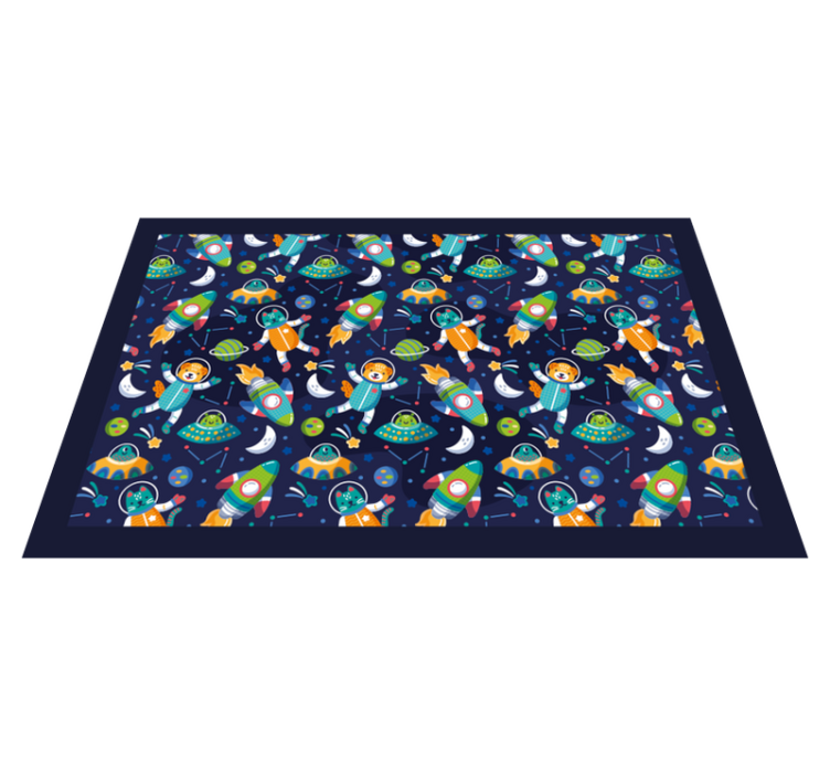 Rekreasjon av plass barna spisebrikker - Tenstickers