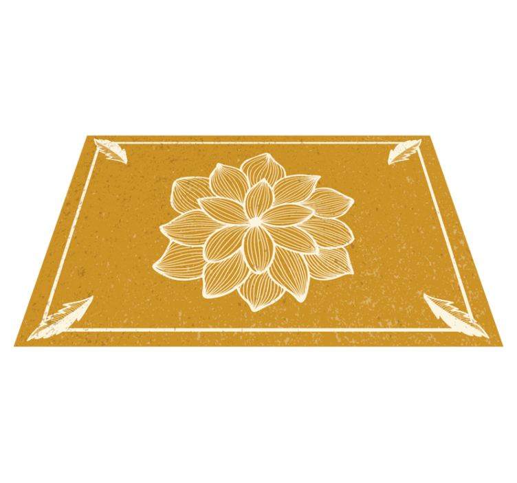 Spisebrikke original med elegant botanisk mønster - Tenstickers