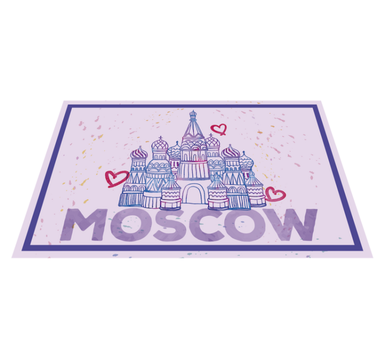 Spisebrikke original moskva landemerke illustrasjon - Tenstickers