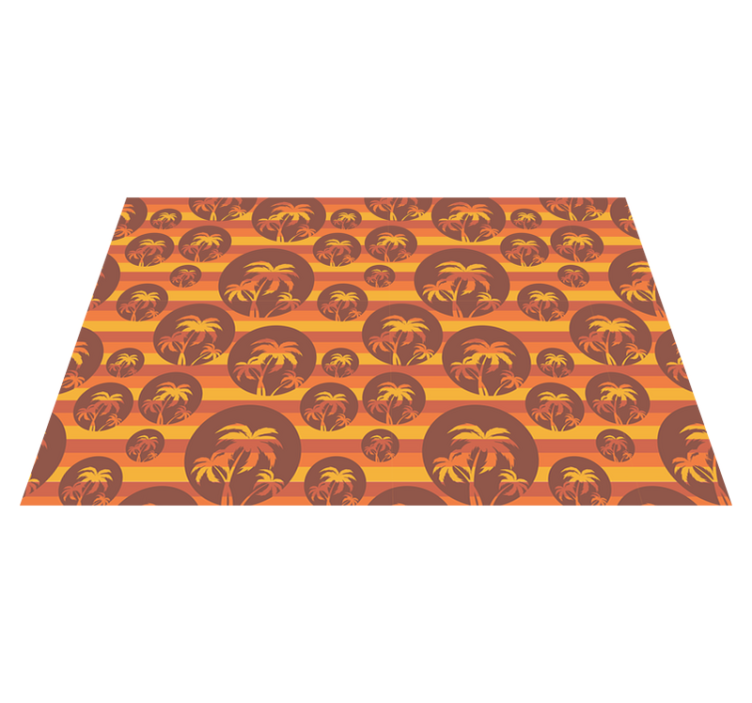 Spisebrikke original tropiske palmemønstre - Tenstickers
