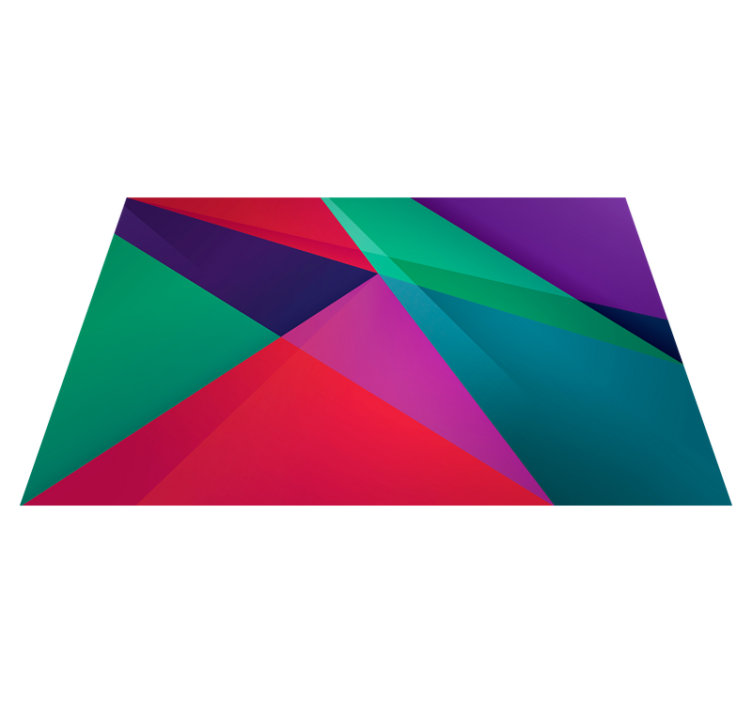 Spisebrikke moderne geometrisk fargerik design - Tenstickers