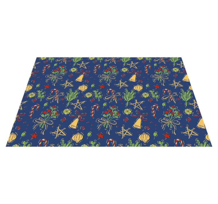 Spisebrikke jul med juletema borddekorasjon - Tenstickers