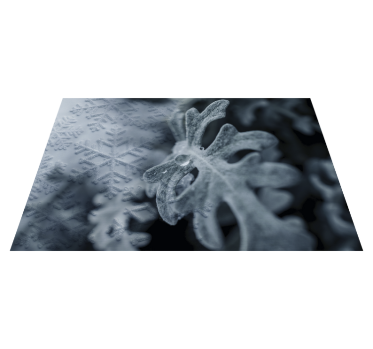 Spisebrikke tekstur elegante snøfnuggmønstre - Tenstickers