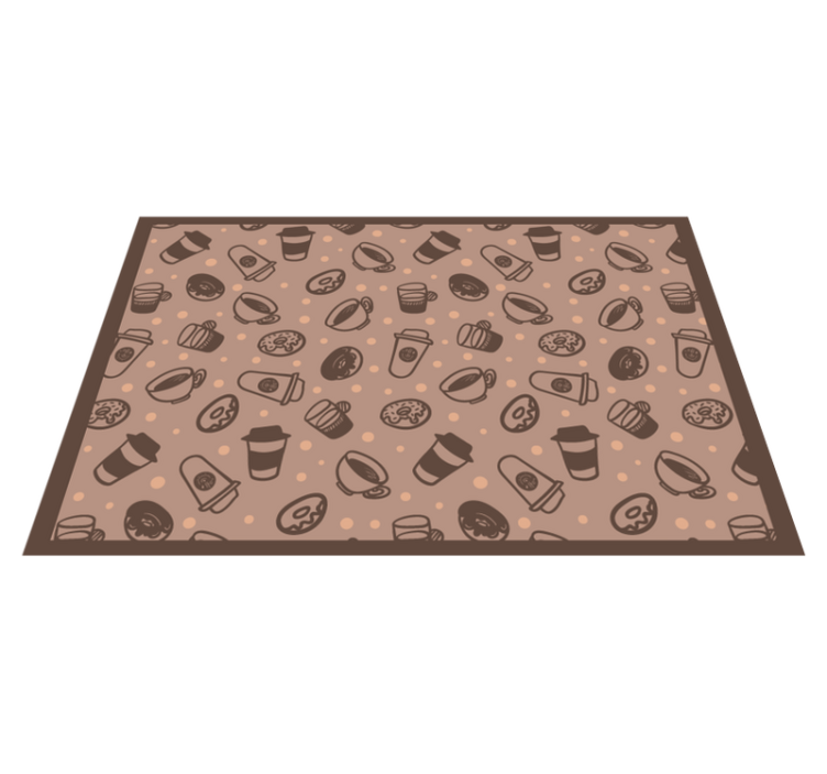 Spisebrikke original kaffekopp mønster - Tenstickers