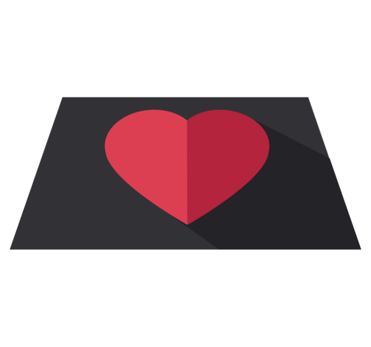 Spisebrikke original hjerteformet accent - Tenstickers