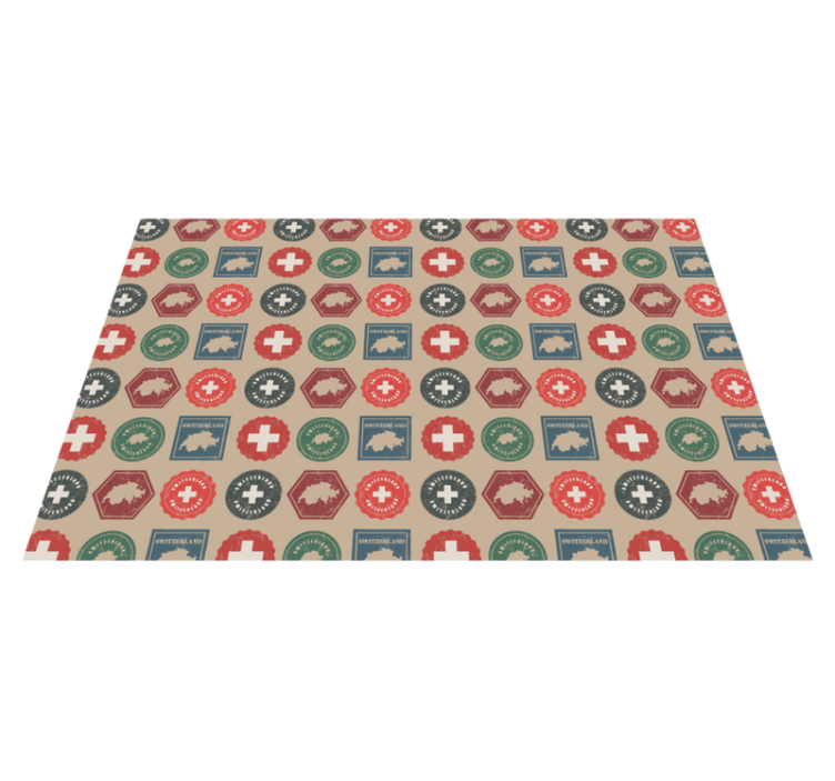 Spisebrikke original sveitsisk flagg motiv - Tenstickers