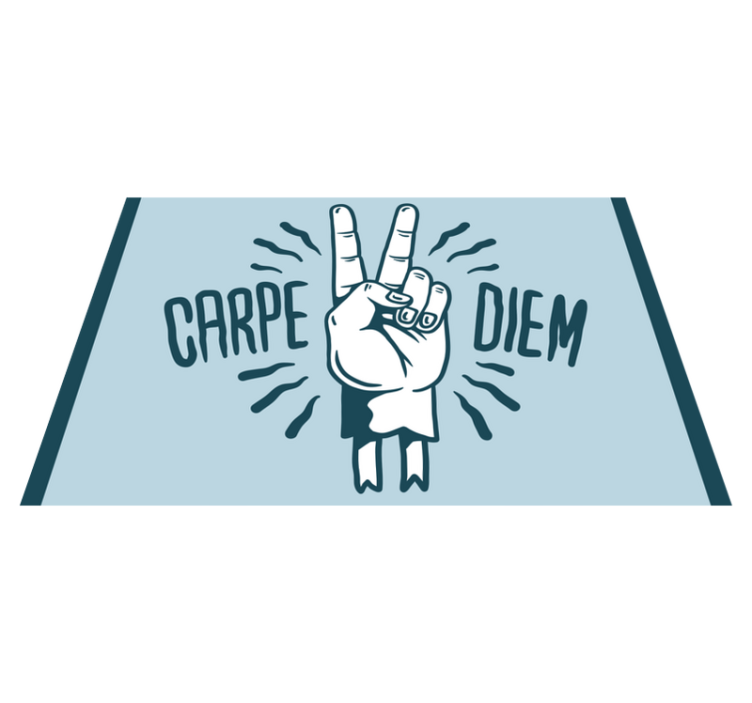 Kule retro motiverende carpe diem spisebrikker - Tenstickers