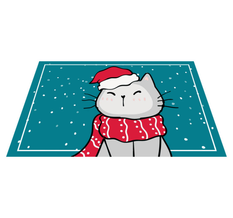 Morsom katt juledesign julebord - Tenstickers