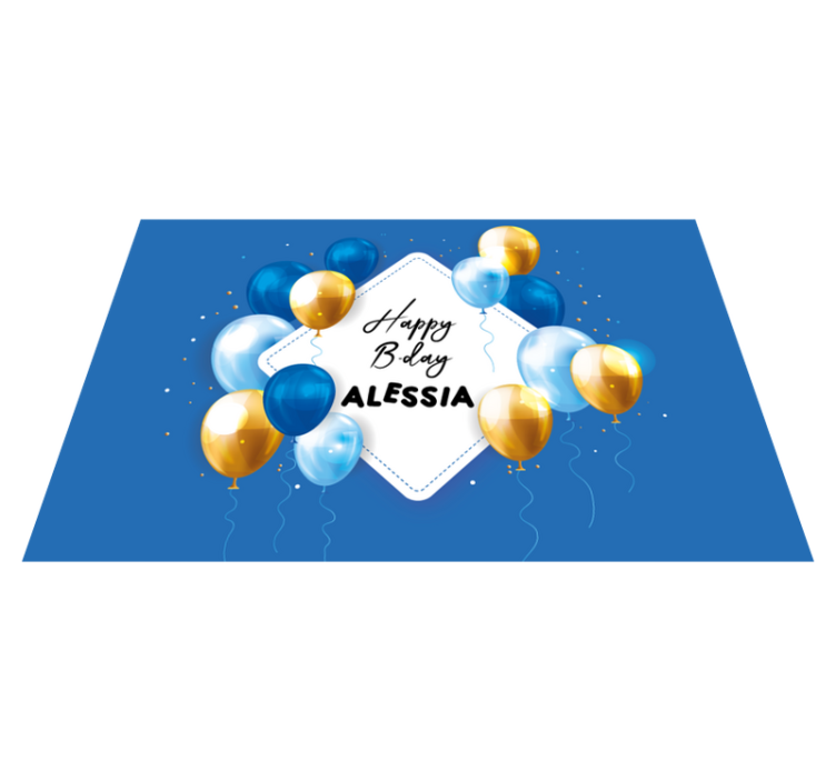 Spisebrikke spedbarn bursdagsballongfeiring - Tenstickers