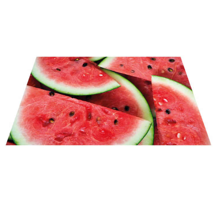 Sliced watermelon patterns spisebrikke spedbarn - Tenstickers