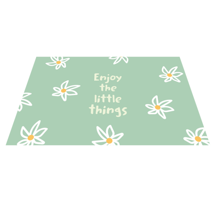 Inspirerende blomsterdesign spisebrikke moderne - Tenstickers