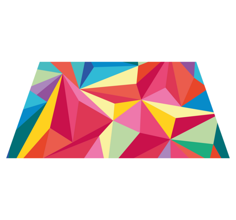 Spisebrikke original geometrisk fargekomposisjon - Tenstickers