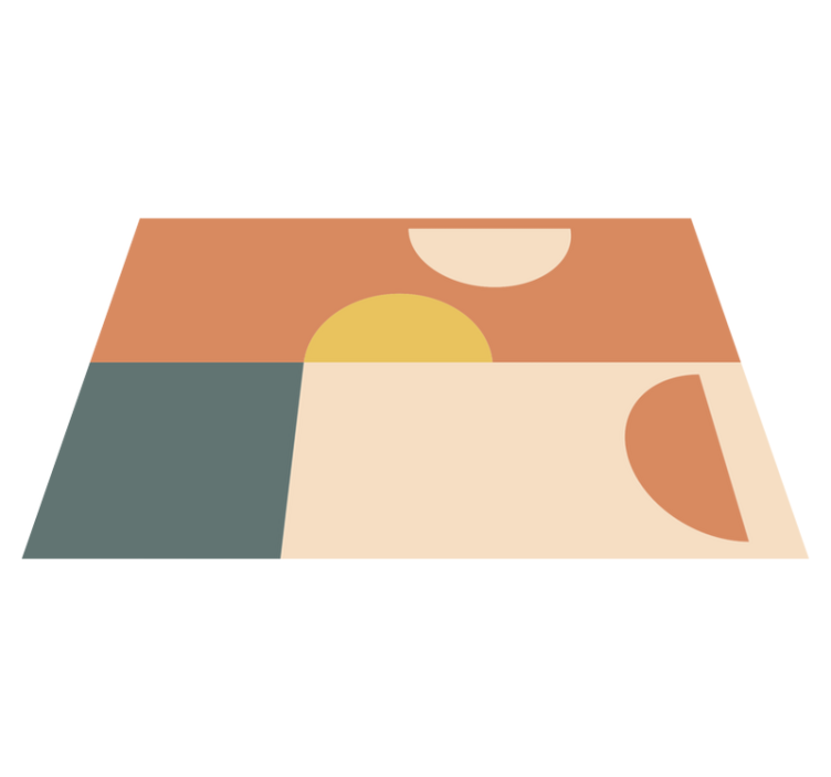 Spisebrikke moderne fargerike geometriske former - Tenstickers