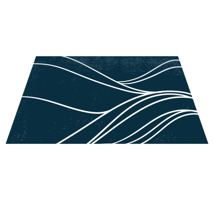 Spisebrikke moderne med elegant bølgedesign - Tenstickers