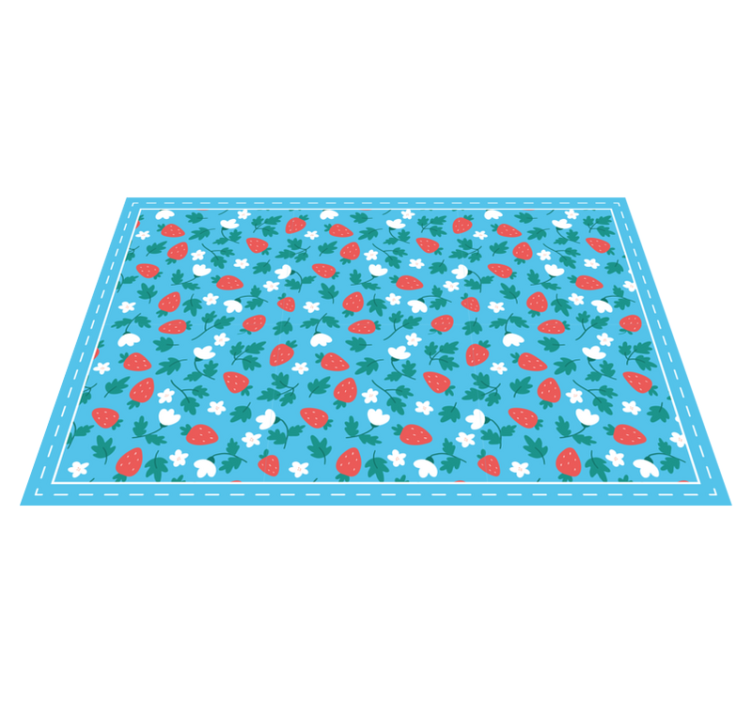 Spisebrikke original jordbærblomst mønster - Tenstickers