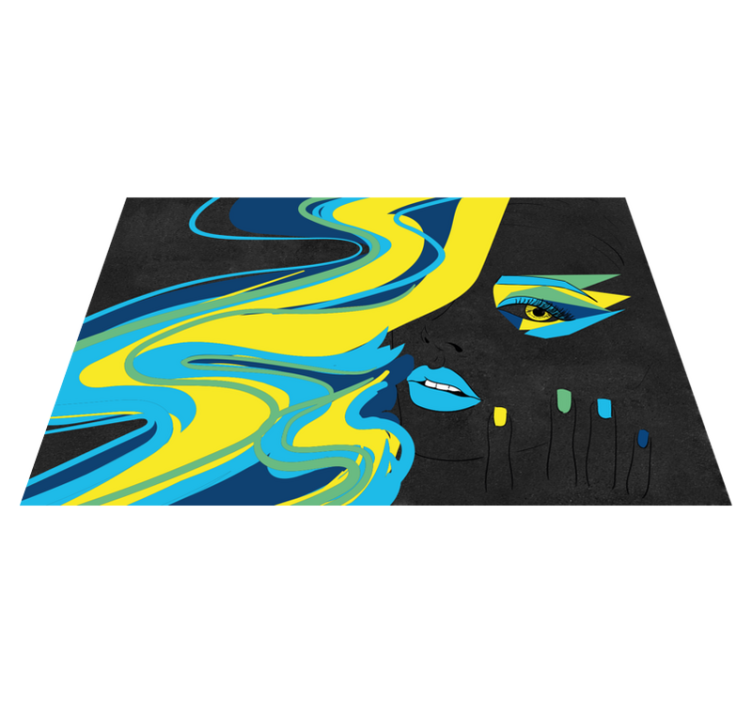 Spisebrikke original med dristig ansiktskunst - Tenstickers