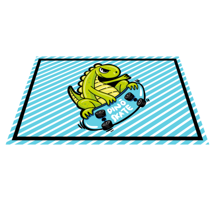 Spisebrikke spedbarn dino skateboard eventyr - Tenstickers