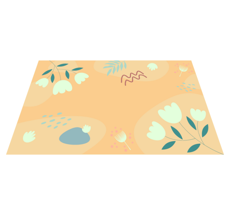 Abstract floral pattern spisebrikke original - Tenstickers