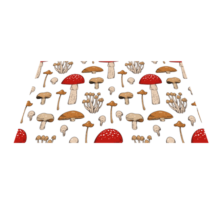 Mushroom pattern spisebrikke original - Tenstickers