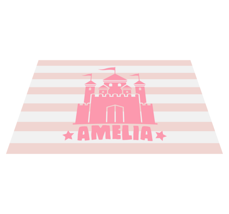 Slott med flagg spisebrikke spedbarn - Tenstickers