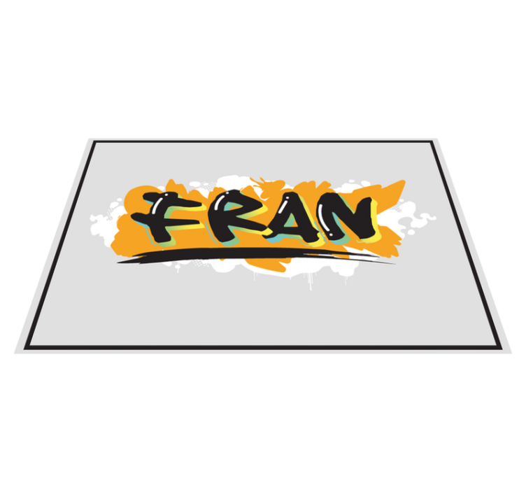 Urban stil fargerik graffiti spisebrikke med navn - Tenstickers