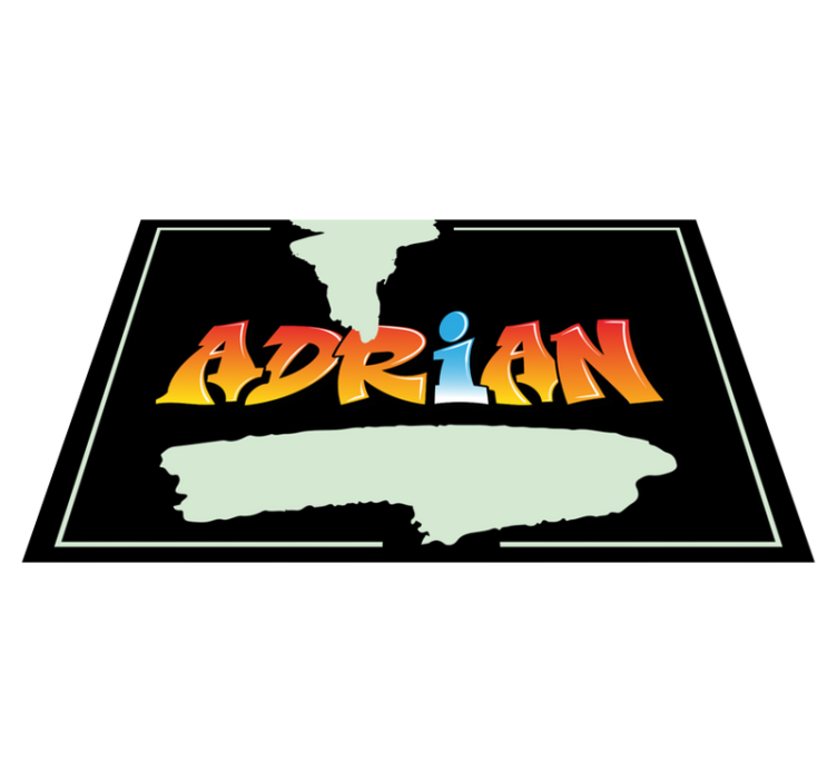 Ditt navns graffitibokstav spisebrikke med navn - Tenstickers