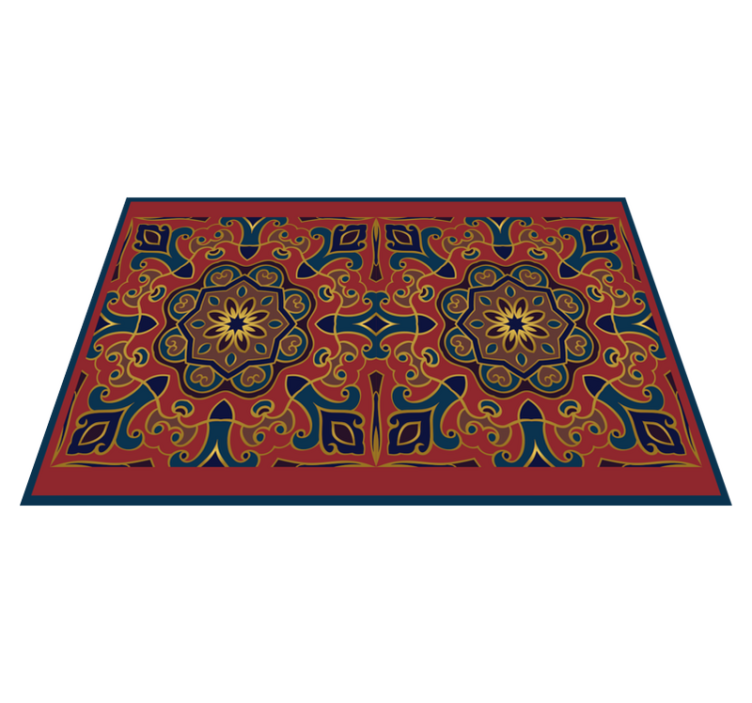 Spisebrikke original intrikat blomsteroppsett - Tenstickers