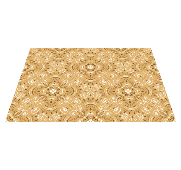 Vintage beige dekorativt mønster spisebrikke original - Tenstickers