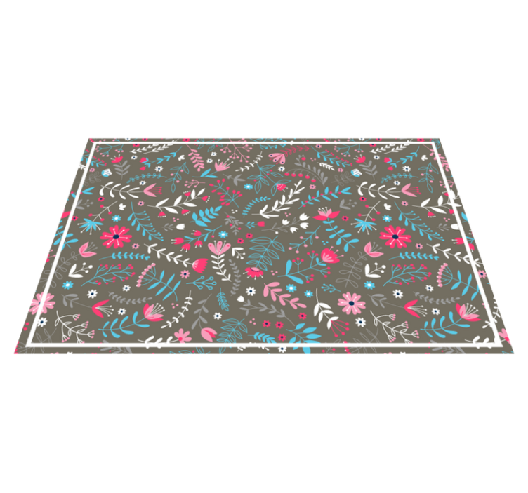 Spisebrikke tekstur botanisk strukturert finish - Tenstickers