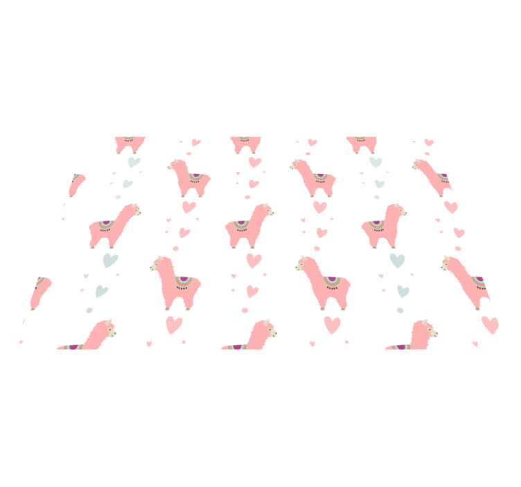 Spisebrikke spedbarn med søtt lama-mønster - Tenstickers