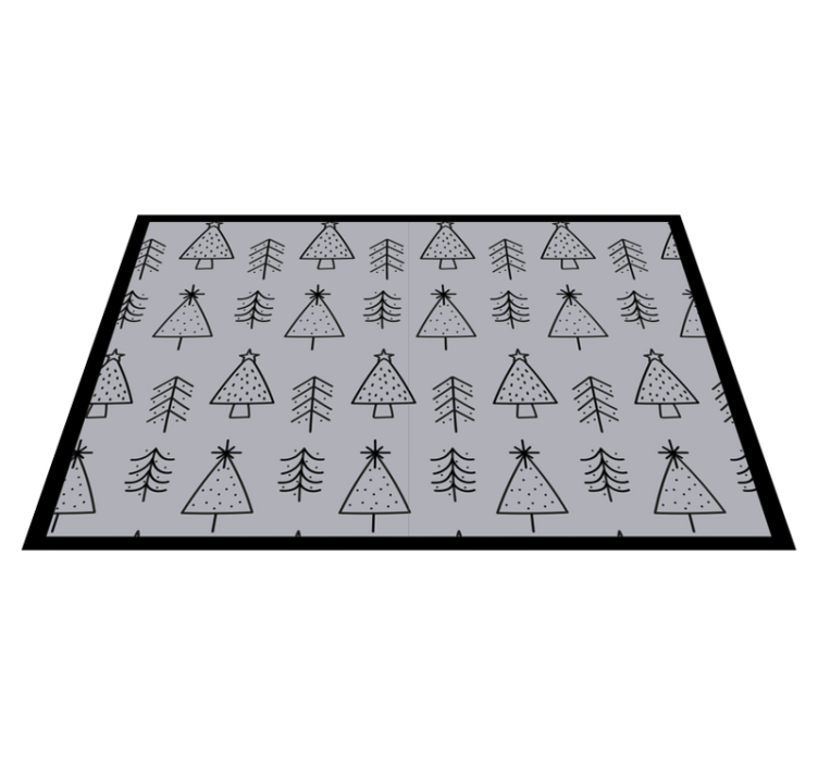 Spisebrikke jul stiliserte juletre - Tenstickers