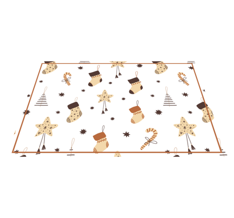 Julegave glitret mønster spisebrikke jul - Tenstickers