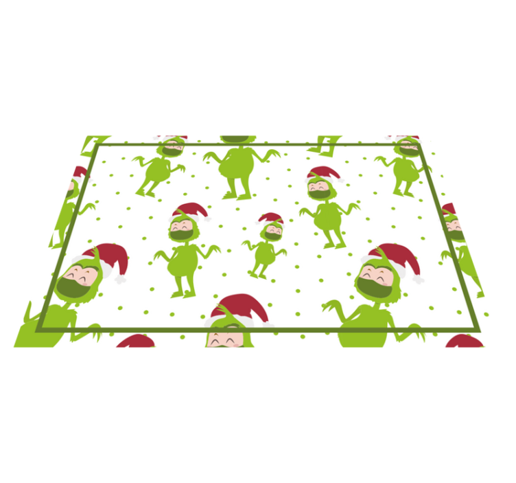 Spisebrikke jul glade grinch-figurer - Tenstickers