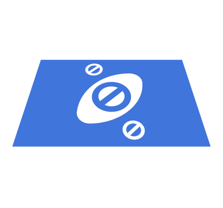 Spisebrikke moderne i minimalistisk blå nyanse - Tenstickers