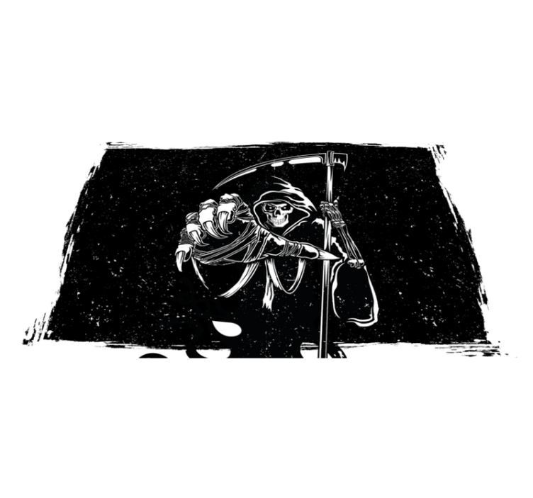 Ond silhuett original dekal spisebrikke Halloween - Tenstickers