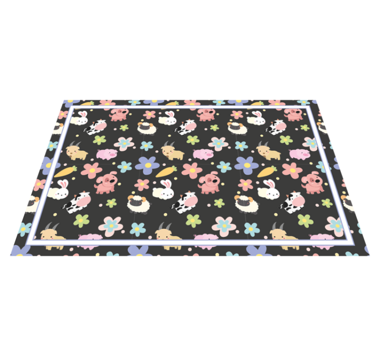 Ville dyr og kaniner spisebrikke spedbarn - Tenstickers