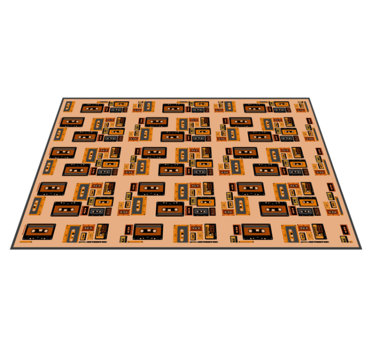 Spisebrikke original retro kassettmønster - Tenstickers