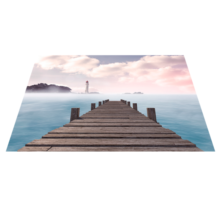 Spisebrikke moderne serene dock sti - Tenstickers