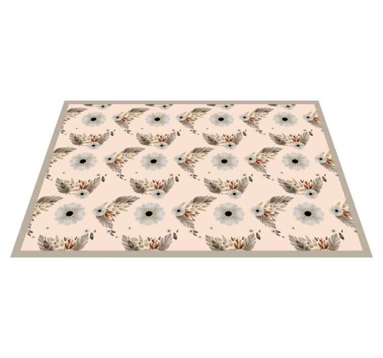 Spisebrikke original med blomsterbladmotiv - Tenstickers