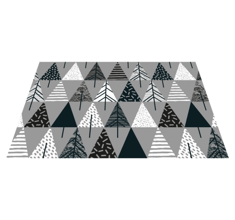 Minimalistiske trær nordisk stil spisebrikke original - Tenstickers