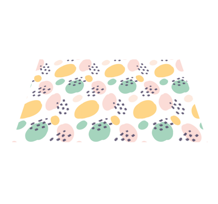 Fargerik abstrakt element spisebrikke original - Tenstickers