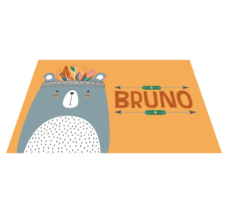 Spisebrikke spedbarn søt bjørneillustrasjon - Tenstickers