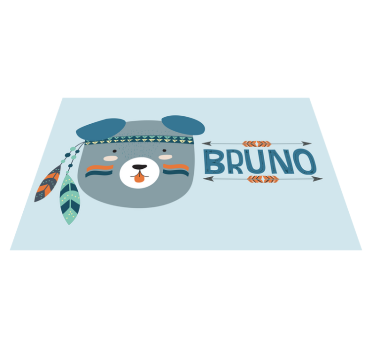 Søt bjørnehode spisebrikke spedbarn - Tenstickers