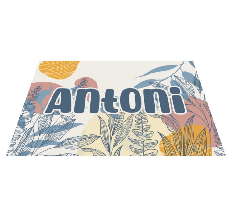 Stilig navndesign spisebrikke original - Tenstickers