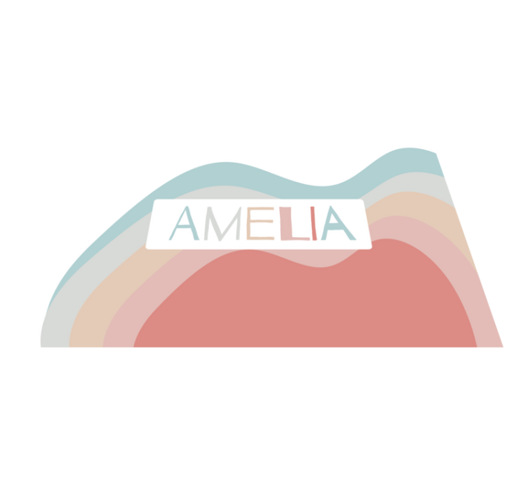 Spisebrikke med navn fargerik personliggjøring - Tenstickers