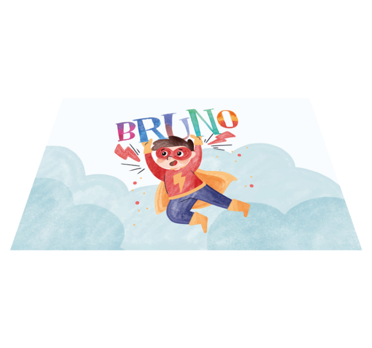 Akvarell super gutt spisebrikke spedbarn - Tenstickers