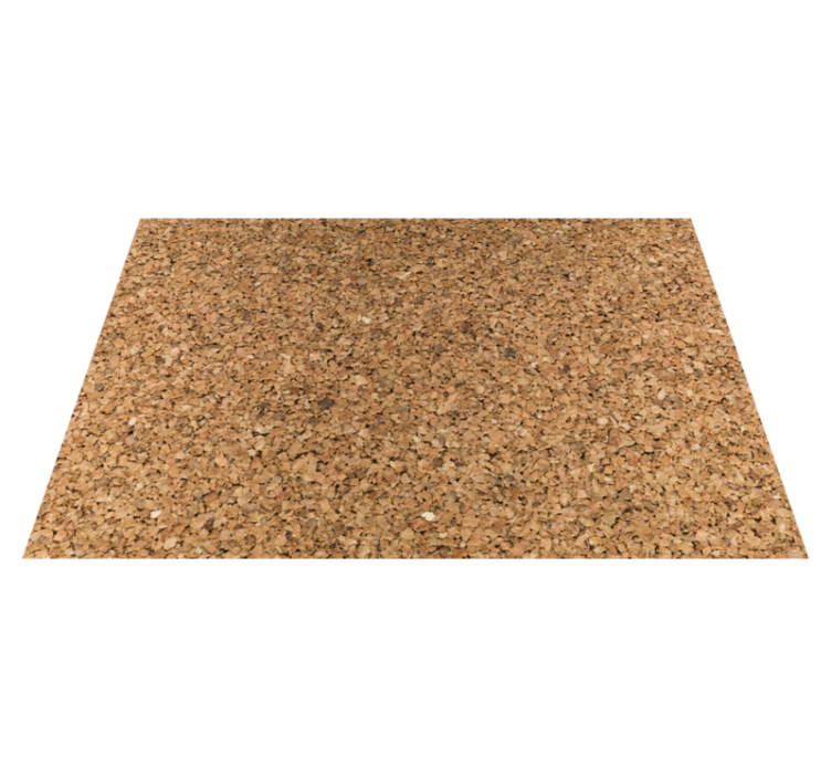 Kork tekstur lerretsbilde tekstur spisebrikke - Tenstickers