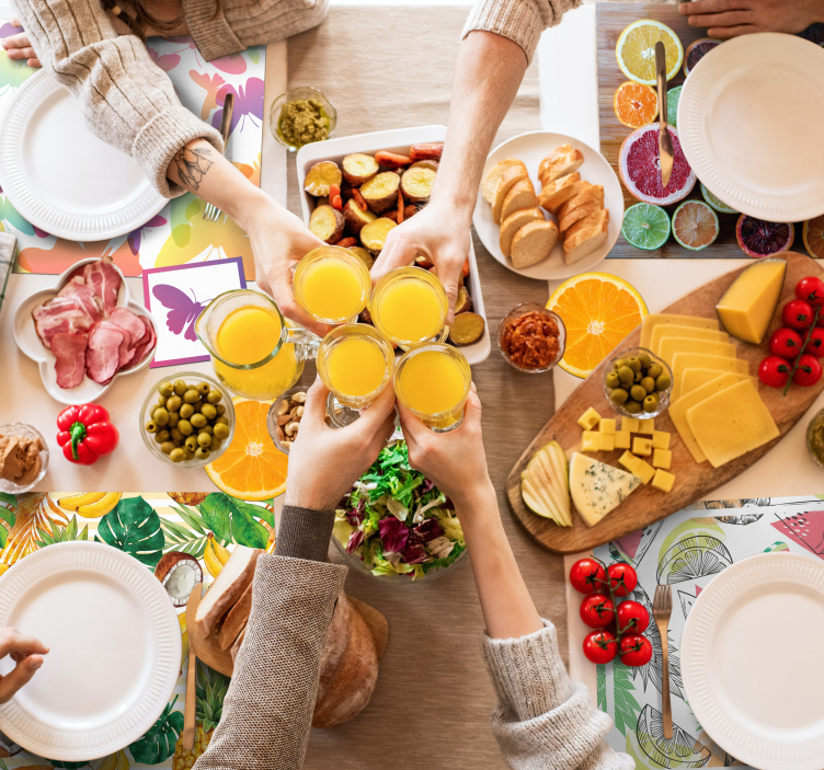 Citrusfrukter arrangement spisebrikke original - Tenstickers