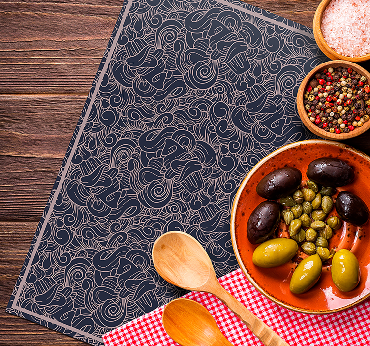 Abstrakte paisley utskrifter paisley spisebrikker - Tenstickers